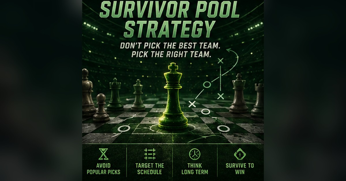 Survivor Pool Strategy: Why the Best Pick Is Almost Never the Best Team